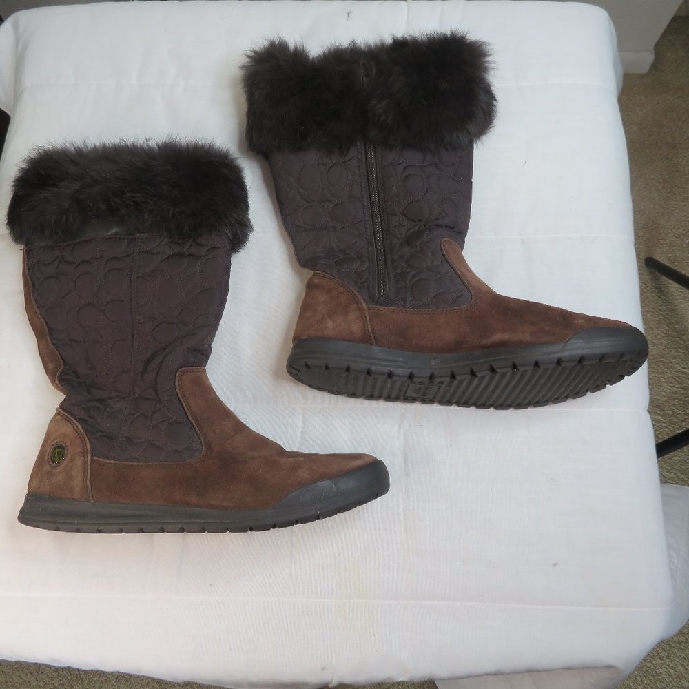 Coach Talen 12" Tall Quilted Boots